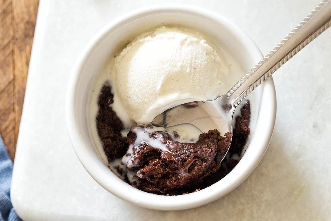 Microwave Eggless Brownies