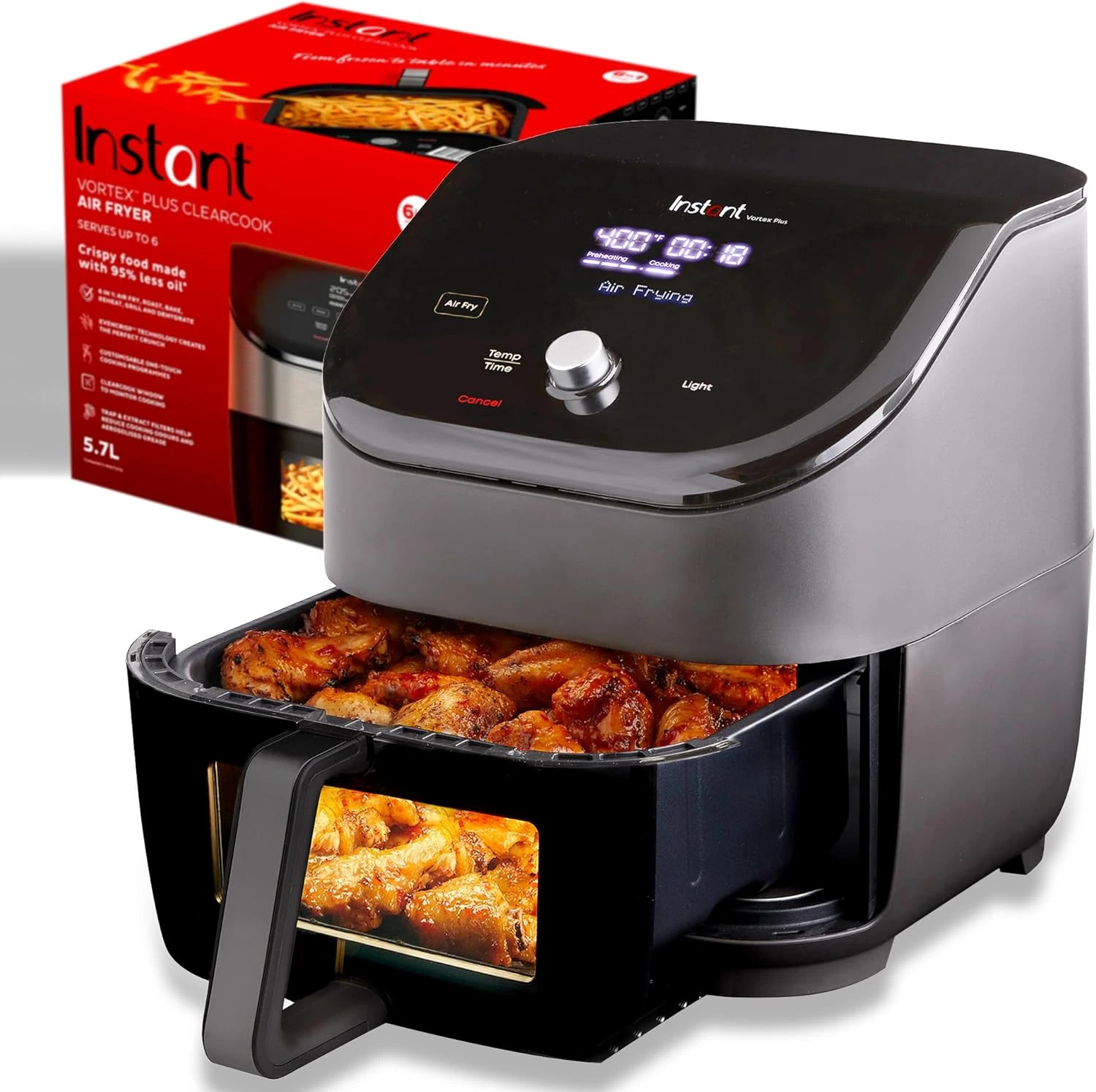 Instant Pot Vortex Plus 6-Quart ClearCook Air Fryer